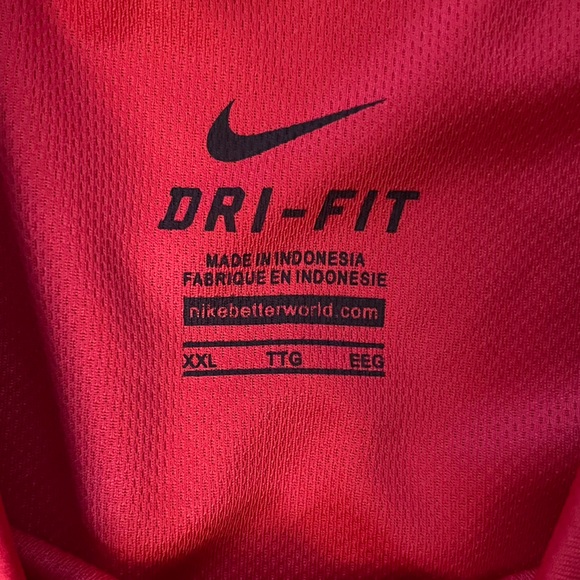 Nike Baseball Washington Nationals Polo Shirt Mens 2XL Red Dri Fit MLB - Picture 5 of 8